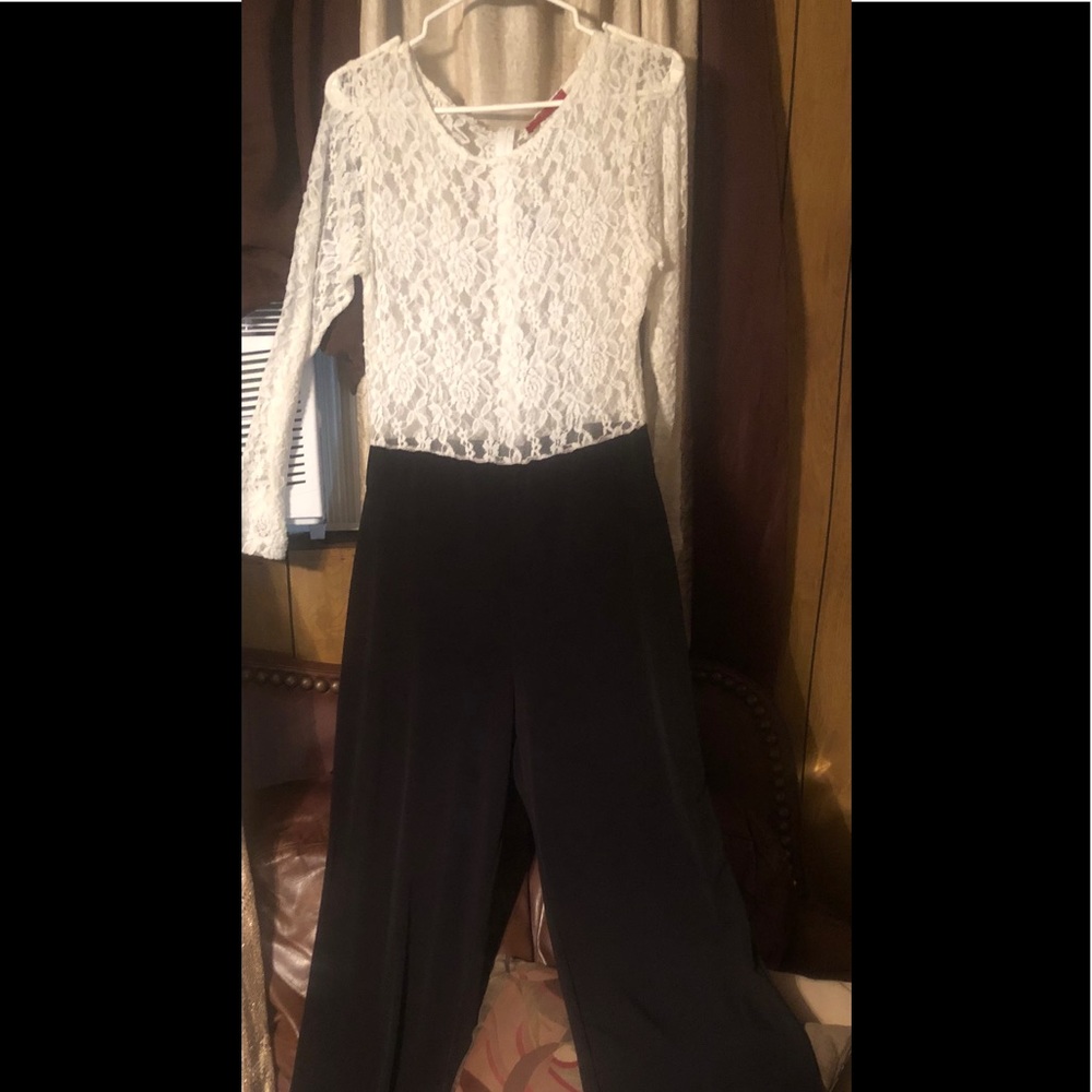 Lace top long sleeve jumper